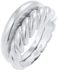 Elli Premium - Ring-Set Twisted - Lyst