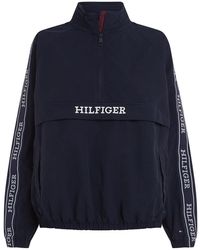Tommy Hilfiger - Outdoorjacke MONOTYPE RLX 1/2 ZIP JACKET mit Logo-Tape - Lyst