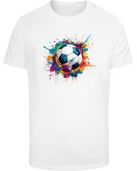 F4NT4STIC - T-Shirt Bunte Fußball Grafik - Lyst