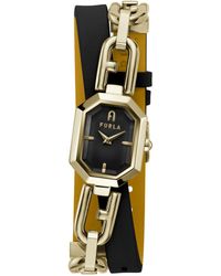 Furla - Quarzuhr octagonal, (1-tlg., a set – not applicable to this product), Quarz-Analoguhr - Lyst