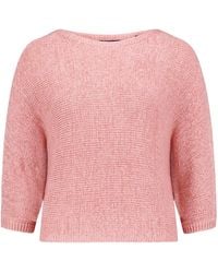 Zero - Grobstrick-Pullover Mit Fledermausärmeln - Lyst