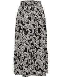 Cecil - Maxi-Rock Mit Floralem Muster - Lyst