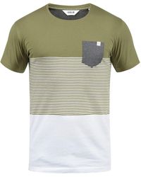 Solid - Gestreiftes T-Shirt Malte Mit Brusttasche - Lyst