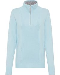 Olsen - Pullover Henny, Troyer-Kragen - Lyst