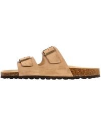 The Divine Factory - Pantolette Noga Mistral Edge Leder-Pantoletten - Lyst