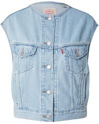 Levi's - Levis Collarless Shrunken 90S Trucker Vest - Lyst