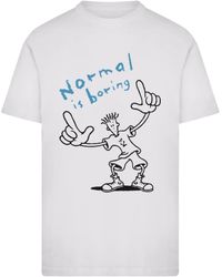 F4NT4STIC - T-Shirt Fido Dido Points Normal Is Boring - Lyst