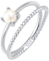 Elli Premium - Ring Twisted - Lyst