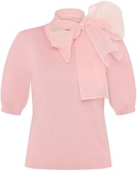 Zero - Pullover Mit Schleife - Lyst
