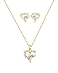Elli Jewelry - Schmuckset Heart - Lyst