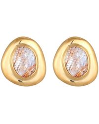 Elli Premium - Ohrringe Edelstein Ohrstecker - Lyst