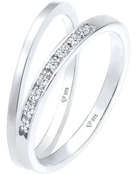 Elli DIAMONDS - Ring Bandring, Ring Set - Lyst