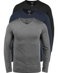 Solid - V-shirt 'basil' - Lyst