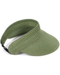 styleBREAKER - Cap Papierstroh Visor Cap Einfarbig - Lyst