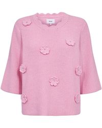 Numph - 3/4 Ärmel-Strickpullover Numarsie Pullover - Lyst