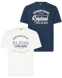 Blend - Rundhalsshirt Bhbenop 2 Pack - Lyst