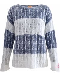 LIKS. Munich - Pullover Strickpullover Zopfmuster Gestreift Mit Mohair-Woll-Mischung - Lyst