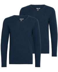 Solid - Rundhalsshirt - Lyst