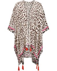 Codello - Poncho Mit Klassischem Leo-Muster - Lyst