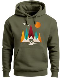 Neverless - Sweatshirt Berg Bär Polygon - Lyst