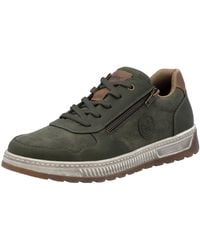Rieker - Sneaker Freizeitschuh, Halbschuh, Schnürschuh mit Kontrastbesatz - Lyst
