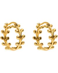 PURELEI - Ohrringe Tiny Leaf - Lyst