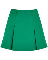 Apricot - Pleated Tailored Mini Skirt - Lyst