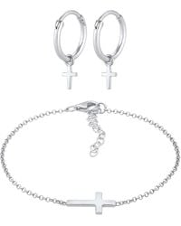 Elli Jewelry - Schmuckset Kreuz - Lyst