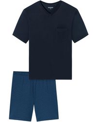 Schiesser - Pyjama Kurz Comfort Essentials - Lyst