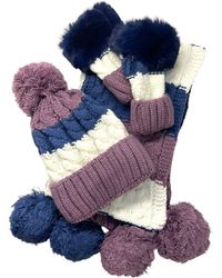 Kumixi - Mütze Set: Mütze & Loop Schal & Handschuhe - Lyst
