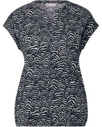 Street One - Jersey-Shirt Im Blusen-Look - Lyst
