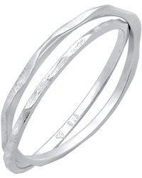 Elli Jewelry - Ring Geo, Ring Set - Lyst