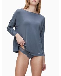 Calvin Klein Schlafshirt - Blau