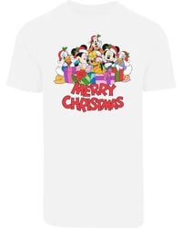 F4NT4STIC - T-Shirt Disney Mickey Mouse And Friends Christmas - Lyst