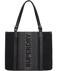 Superdry & Co - Luxuriöse Ledertragetasche Schwarz 1SIZE - Lyst