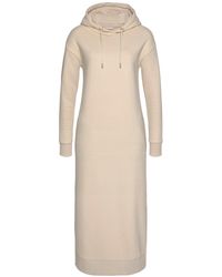 Tamaris Sweatkleid, in trendy Maxilänge - Natur