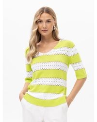 Passioni - Pullover Strickpullover Mit Lochmuster - Lyst