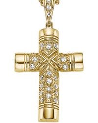 Firetti - Halsschmuck: Anhänger Ohne Kette Kreuz Mit Zirkonia - Lyst