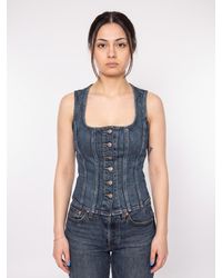 Levi's - Levis Top Sculpted Top Denim - Lyst