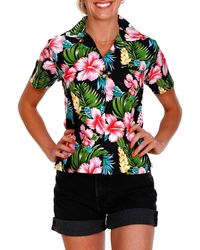 King Kameha - Bluse Hibiscus New - Lyst