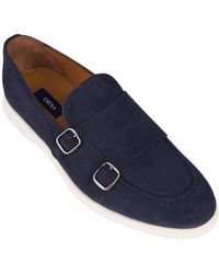 Desa - Mokassin Herren-Slipper Aus Wildleder Mit Doppelschnalle - Lyst