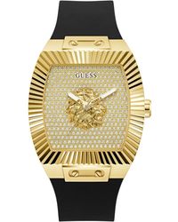 Guess - Armbanduhr Mit Kristallverzierung 43Mm - Lyst