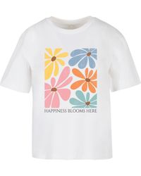 Merchcode - T-Shirt Happiness Blooms Here - Lyst