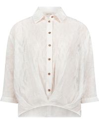 Cartoon - Oversize-Bluse Mit Kragen - Lyst