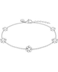 S.oliver - Fußschmuck Perlenblume - Lyst