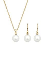 Elli Jewelry - Schmuckset Pearl - Lyst
