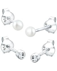 Elli Jewelry - Ohrringe perlenohrstecker - Lyst