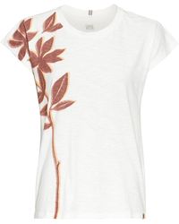 Camel Active - T-Shirt Mit Blumenprint Aus Baumwolle - Lyst