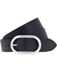 Vanzetti - Ledergürtel Oval 3Cm - Lyst