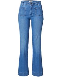 Wrangler Denim Jeanshose in Blau Damen Bekleidung Jeans Jeans mit gerader Passform 
